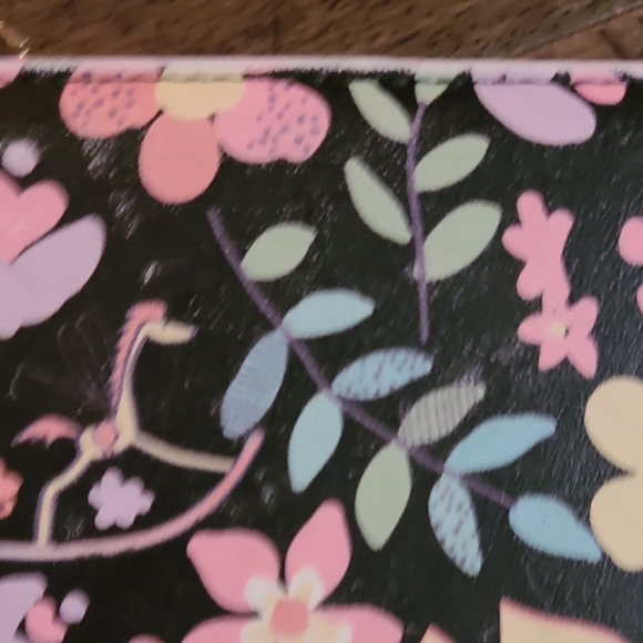 Loungefly Disney Floral Black Satchel - Picture 4 of 10